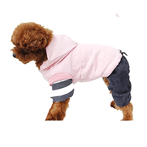 ZNZT Hundekleidung Kleine Hundebekleidung Warmer Haustiermantel Dicke Vierbeinige Jacke Hundeoverall Yorkshire Pomeranian Bichon Schnauzer Halloween