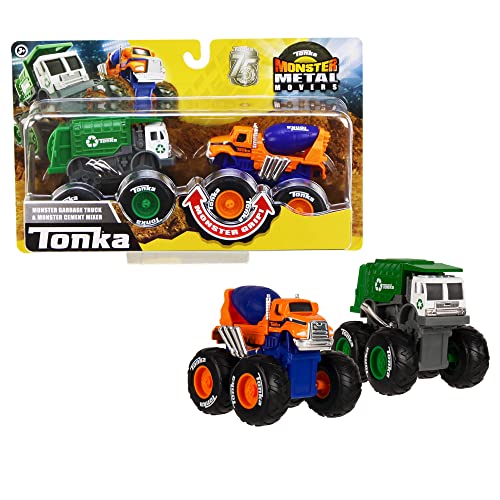 Monster Metal Movers Kombi-Pack – City-Service, Tonka, Kinder Spielzeugfahrzeuge, Fahrzeug-Spielset, Entwicklung motorischer Fertigkeiten, Geschenk für Jungen und Mädchen ab 3 Jahren