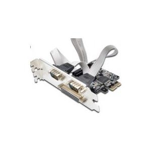 MicroConnect - Adapter Parallel/Seriell - PCIe 2.0 - parallel x 1 + seriell x 2