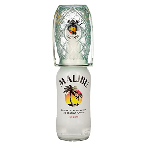 Malibu Coconut 21% Volume 0,7l mit Glas