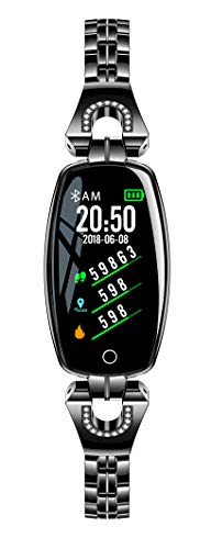 Zeerkeer Smart-Armband H8 Wasserdicht Kalorien-/Schrittzähler Fitness Tracker Call Reminder für Frauen Smart Sport Watch für Android/IOS/Bluetooth, Schwarz