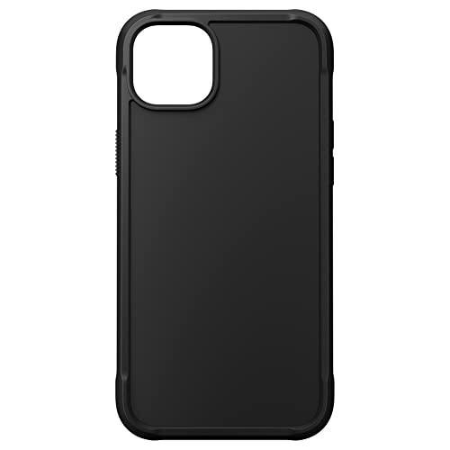NOMAD Rugged Case für iPhone | Robuste Schutzhülle mit Rahmen aus Polycarbonat | Matte TPE-Rückseite | MagSafe-kompatibel | iPhone 14 Plus | Black