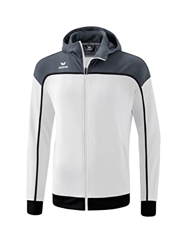 Erima Herren „CHANGE by Trainingsjacke mit Kapuze, weiß/slate grey/schwarz, M