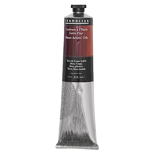 Sennelier Artists' Oil Paints-Extra-Fine 200 ml Tube - Burnt Sienna by Sennelier