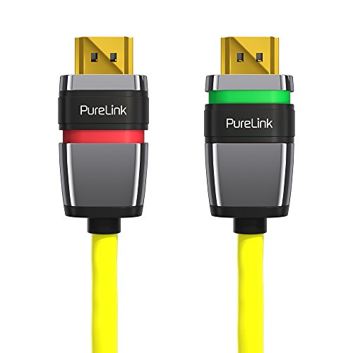 PureLink ULS1010-010 High Speed HDMI Kabel Ethernet mit Sicherheitsverschluss (HDMI 2.0, UltraHD Auflösung bis zu 4096x2304 Pixel (4K2K Quad FullHD 2160p), FullHD 3D kompatibel, blau