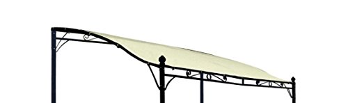 DEGAMO Ersatz Dachplane für Anbaupavillon Mantova XL 300x300cm, wasserdicht Ecru