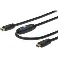 Digitus HDMI High Speed with Ethernet - Video-/Audio-/Netzwerkkabel - HDMI - 26 AWG - HDMI, 19-polig (M) - HDMI, 19-polig (M) - 30,0m - Doppelisolierung - Schwarz (AK-330118-300-S)