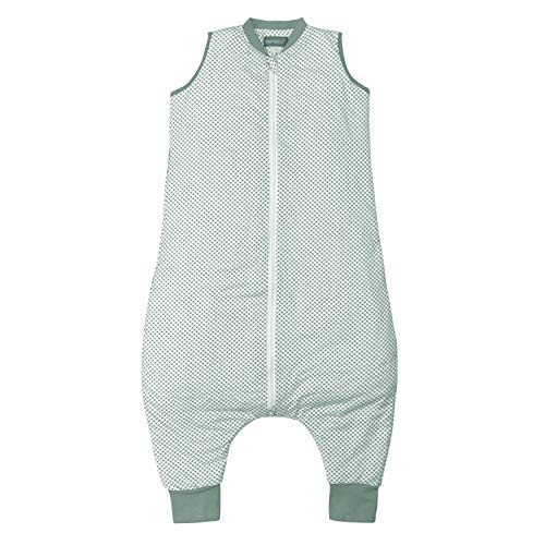 molis&co. 1.0 TOG. Baby-Schlafsack mit Füßen. Größe: 70 cm. Ideal für Übergang. 100% bilogischem Baumwolle (GOTS). Vichy Green