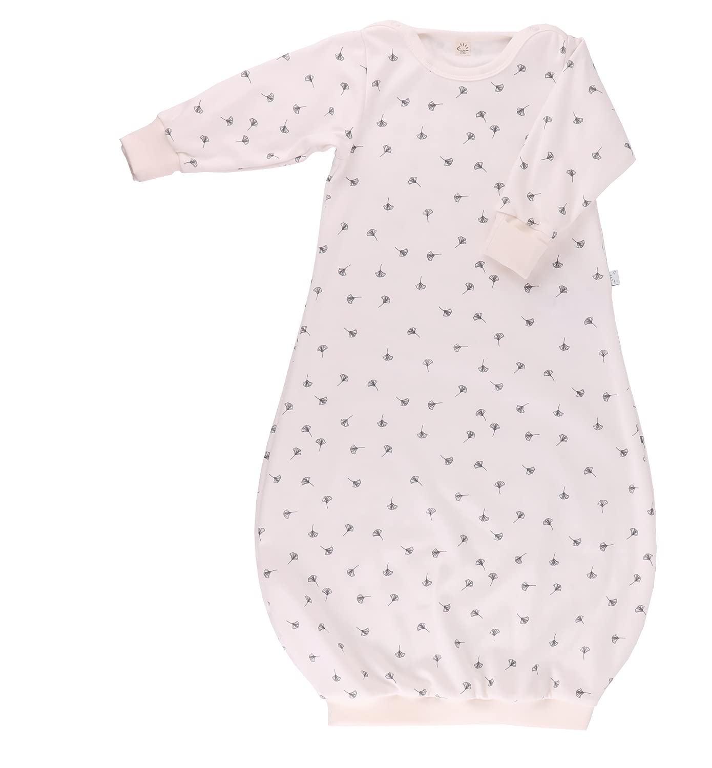iobio Schlafhemd Nachthemd Baby Gown Schlupfschlafsack (Ginkgo 62/68)