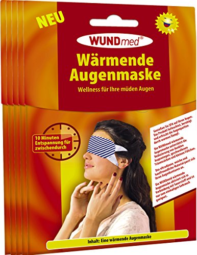 Wärmende Augenmaske | Augenpflege - Anti Falten, Tränensacke, Augenringe und Kopfschmerzen | Augenpflege | Hautfreundlich *Zertifiziert* | Für Männer und Frauen (5er Pack - Spare 10%)