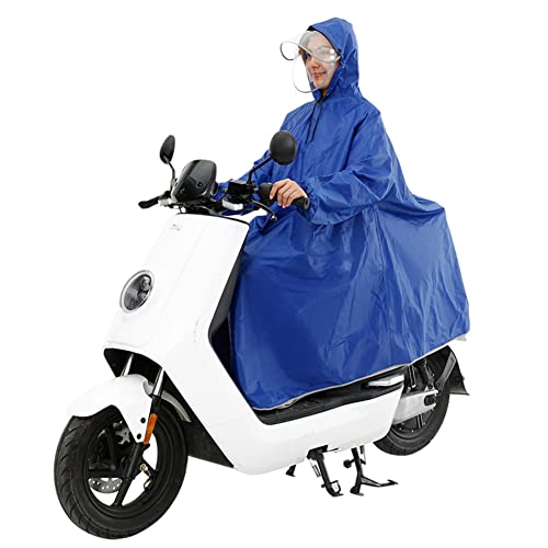 JTYX Motorrad-Regenmantel Regenponcho Regenjacke Regenbekleidung Erwachsene Packbarer Leichter Regenmantel mit Kapuze Trench für Damen und Herren