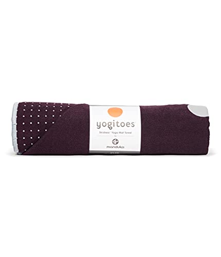 Yogitoes Yoga-Matten-Handtuch – leicht, schnell trocknende Mikrofaser, rutschfeste, rutschfeste Technologie, Verwendung in Hot Yoga, Vinyasa und Power, 180 cm, Indulge Purple
