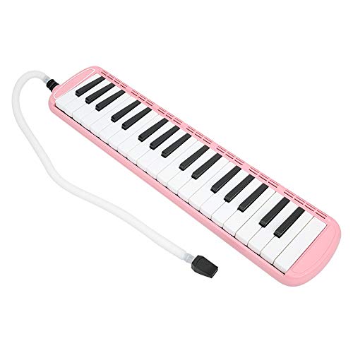 Blasinstrument Melodica Keyboard, tragbare Melodica, musikalische pädagogische Keyboard Sopran für Kinder Anfänger(Pink)