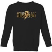 Shazam Gold Logo Kids' Sweatshirt - Black - 3-4 Jahre - Schwarz