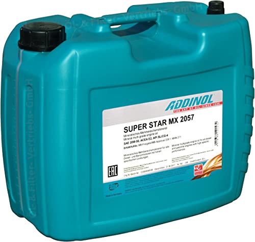 ADDINOL Super Star MX 2057 20W-50 ACEA E2 mineral Mehrbereichsmotorenöl 20 Liter