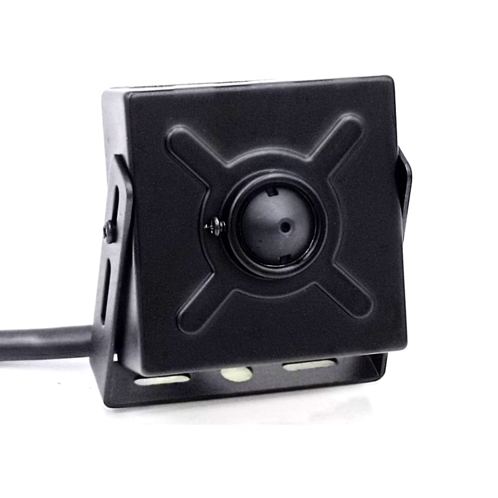 CNDST Mini Security POE IP Pinhole Kamera, HD 4MP Kleine Indoor IP Kamera 3,7mm Pinhole P2P Fernansicht H.265/H.264 CCTV Videokamera