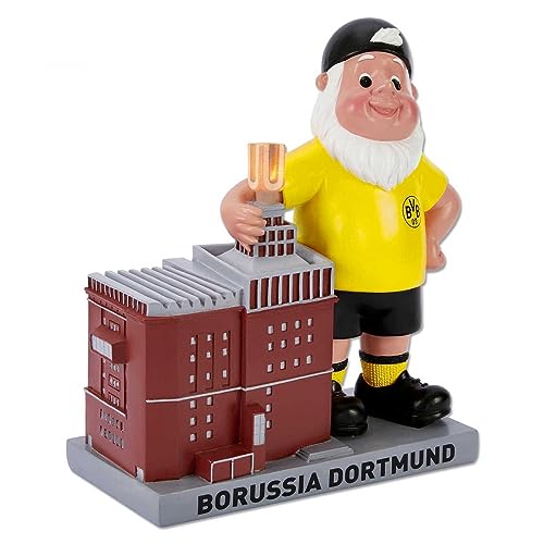 Borussia Dortmund BVB Gartenzwerg U-Turm mit LED - Inkl. Batterien 3 x LR41-22 x 9,5 x 24,3cm