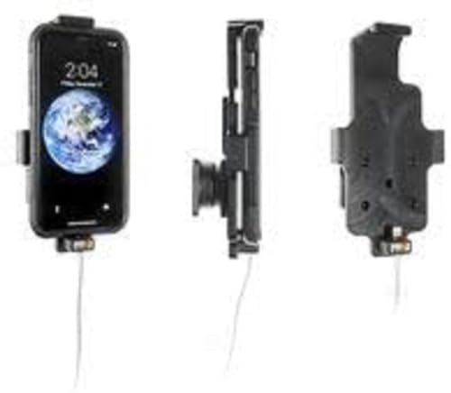 Brodit 514998 KFZ-Halterung Apple iPhone X Kompatibel Cable LIGTNING Original, verwendbar mit oder ohne Schutzhülle Typ Schutzhülle.