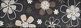 Salonloewe Fußmatte waschbar Florentina 60x180 cm Flur-Läufer Wohn-Teppich schmal Blumen Design Eingangs-Matte