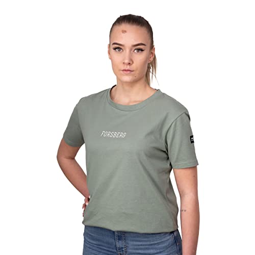 FORSBERG Damen T-Shirt mit Brustlogo Ilma, Farbe:Salbei, Größe:L