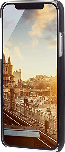 JT Berlin BackCase Kreuzberg Schutzhülle für Apple iPhone XR (schwarz) [Echtleder I Handarbeit I Passgenau I Qi kompatibel] - 10394