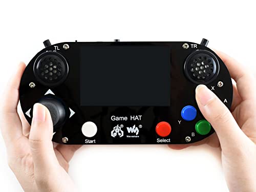 Waveshare Game HAT for Raspberry Pi A+/B+/2B/3B/3B+ 3.5inch IPS Screen 480 * 320 Resolution 60 Frame Experience Make Your Own Game Console