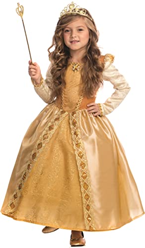 Dress Up America Majestic Golden Princess Kostüm für Mädchen