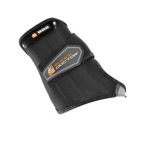 Shock Doctor Erwachsene Handgelenkschützer Handgelenkbandage mit 1 Strap Bandage, Black, XL