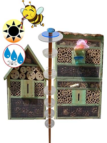 XXL Insektentränke Bienentränke Insektenhotel mit 3,5f.-Oberfäche 100 x 50 cm, 2X Lotus Bienenhotel, Premium