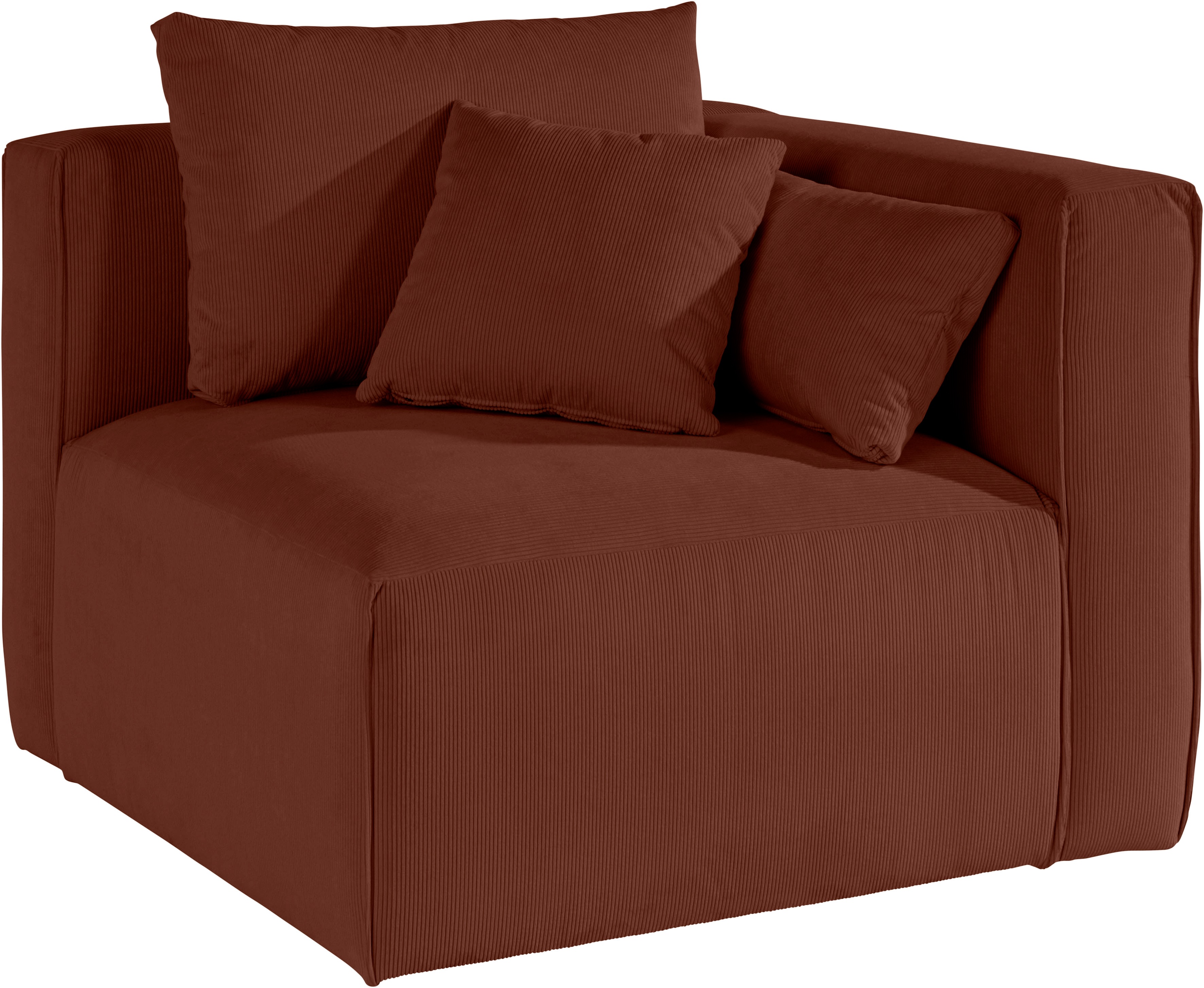 Guido Maria Kretschmer Home&Living Sofa-Eckelement "Comfine", Modul-Ecke zur indiviuellen Zusammenstellung, in 3 Bezugsvarianten