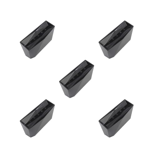 5er-Set langlebige 6-Loch-Pinzetten-Aufbewahrungsregale für Wimpernverlängerungen, schwarz, 15,2 x 6,4 x 7,5 cm