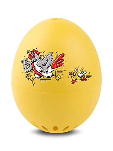 Chicken Run PiepEi - Singende Eieruhr zum Mitkochen - Eierkocher für 3 Härtegrade - Gute Laune Geschenk - Lustiges Kochei - Musik Eggtimer - Brainstream
