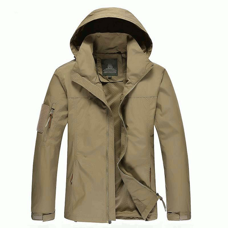 öße M-3XL Herren Outdoor Freizeit Herbst Polyester Reißverschluss Warm Coat Jacket Outwear