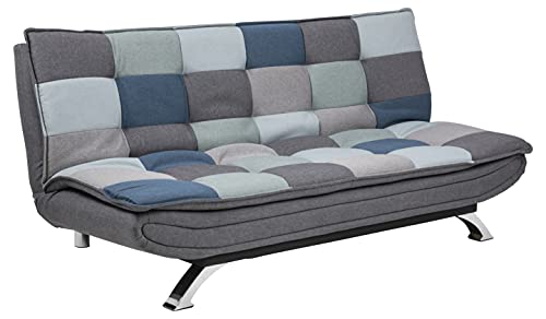 AC Design Furniture Bettcouch Jasper, B: 196 x T:98 x H: 91 cm, Stoff, Mehrfarbigen