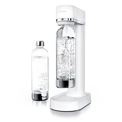 Arendo - Wassersprudler 850 ml – inkl. 2 850 ml Wasserflaschen -Carbonato - BPA-frei – fein dosierbar – kompatibel mit 60 l CO2 Zylindern