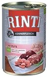 Rinti Pur Kennerfleisch Pute für Hunde, 24er Pack (24 x 400 g)