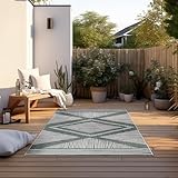 ELLE DECORATION Teppich "Rhombus, In- und Outdoor", rechteckig, Flachgewebe, In-& Outdoor, Modern, Wendeteppich, Balkon, Wohnzimmer