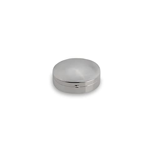 H.Bauer jun. Mini Pillendose echt 925 Silber mit Fach für 1 Tag 2.8 x 2 cm - Tablettendose ideal für unterwegs - 925 Sterling Silber