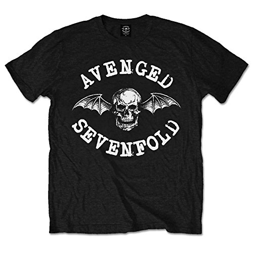 Avenged Sevenfold Herren Klassischer Deathbat T-Shirt, Schwarz, XXL