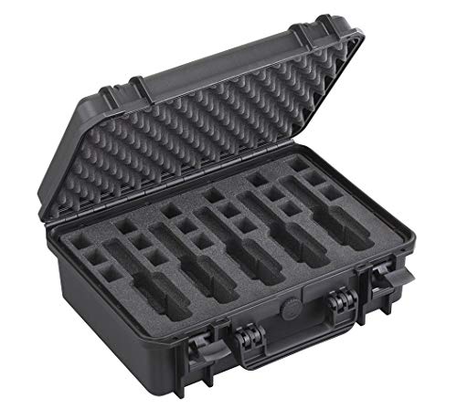 Max® Hartschalen-Koffer Modell 430 (19 Liter) für 5 Pistolen und 18 Magazine/schwarz, Wasser- und staubdicht