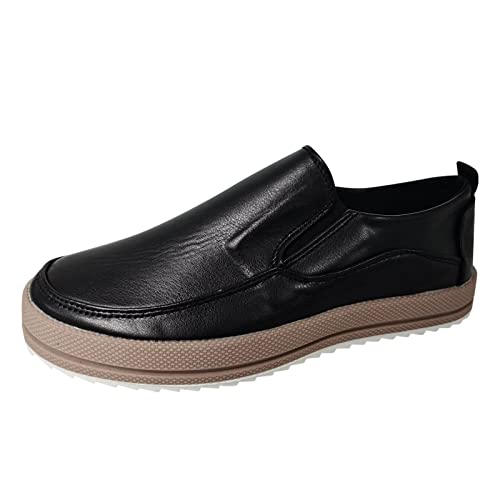 Keilabsatz Schuhe Damen Pumps Atmungsaktive Schnürschuhe für Damen, Flache Freizeitschuhe Lauf Schuhe Damen 40 (Black, 38)