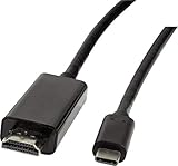 LogiLink UA0330 - USB-C auf HDMI High Speed Anschlusskabel, Thunderbolt 3 kompatibel, 3m Schwarz