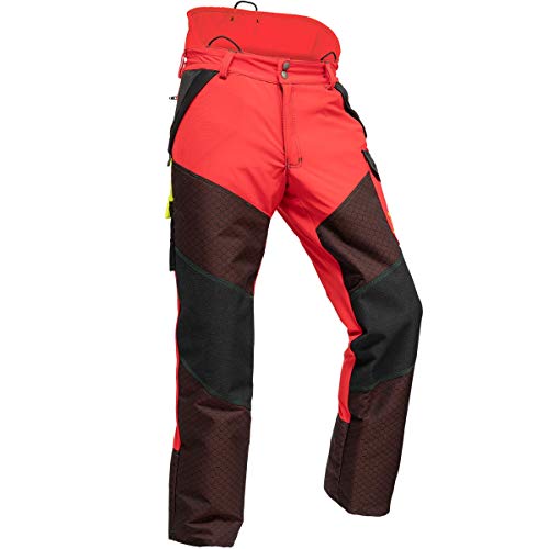 Pfanner Schnittschutzhose Kev-Extrem Klasse 1, Farbe:rot, Größe:XL