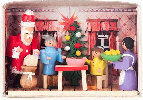 DREGENO Seiffen eG Seiffener Miniaturen in der Zündholzschachtel Weihnachten bei uns zu Hause