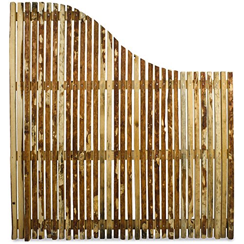 Weidenprofi Sichtschutz, Holzzaun Modell WALDEN, Gartenzaun aus Fichten- & Kiefernholz, (BxH) 150 x 165-116 cm, rechts fallend