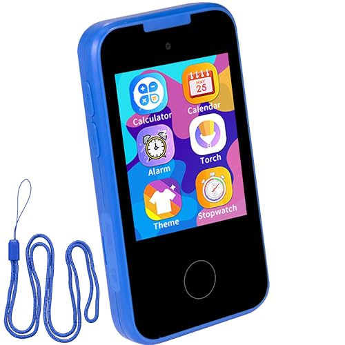 Silvergear® Kinder Handy ab 3 Jahren | Kinder Smartphone mit 13 Spiele & Kamera | Unterhaltsames & Lehrreiches Smartphone für Kleinkind oder Vorschulkind | Touchscreen | Blau
