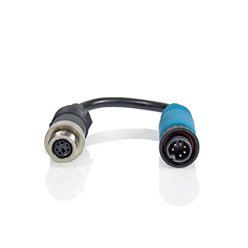 Caratec Kamera-Adapter 6-polige Metall-Schraubkupplung auf 6-poligen Schraubstecker, schwarz, für die Caratec Safety Rückfahrkameras und Monitore