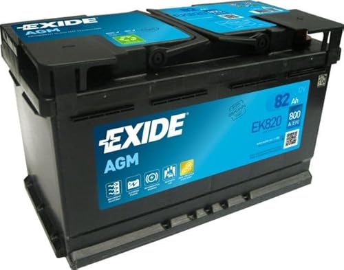 Autobatterie EXIDE 82, Ah 800, A/EN EK820 L 315mm B 175mm H 190mm NEU