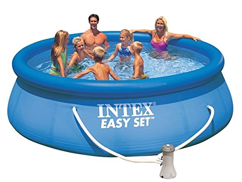 INTEX Aufblasbarer Pool Easy Pool Set 457 x 122 cm + Filterpumpe für den Garten