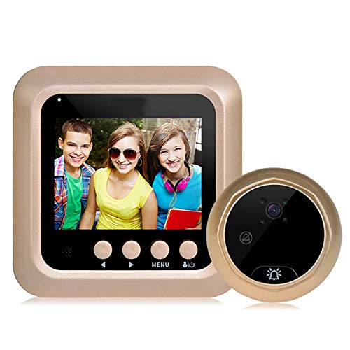 Myfei Smart Vision Türklingel mit digitalem LCD-Monitor für Türspion mit Bewegungserkennung, Innenvisier, Nachtsichtgerät, Farbbildschirm, problemlos, 1080P